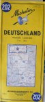 map. kaart. karte. - Michelin Deutschland 202.