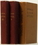 SPINOZA, B. DE - Opera quae supersunt omnia. Ex editionibus principibus denuo edidit et praefatus est Carolus Hermannus Bruder. Editio stereotypa. 3 volumes.