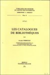 A. Derolez - catalogues de bibliotheques
