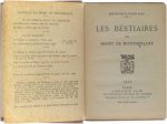 Henry de Montherlant - Les Bestiaires