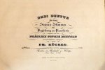 Kücken, Friedrich Wilhelm: - [Op. 15] Drei Duette für zwei Sopran-Stimmen mit Begleitung des Pianoforte. Op. 15. Heft 2 der Duette