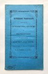 Bueren, Dr. R. Lammerts van - [Friesland [1853?]] Tweede verslag betreffende het Geneeskundig gesticht voor krankzinnigen te Franeker, over het jaar 1852, 34 pp.