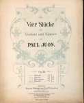 Juon, Paul: - Vier Stücke für Violine und Klavier. Op. 28. No. 4. Rondo