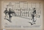Braakensiek, Johan (1858-1940) - [Original lithograph/lithografie by Johan Braakensiek] De soepketelzakjesorder, 21 Augustus 1892, 1 pp.