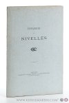 Prelle de la Nieppe, Edgar de (intr.). - Épitaphier de Nivelles. (Extrait du Tome IV des Annales de la Société archéologique de l'arrondissement de Nivelles).