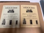  - LOEVESTEIN, VAN ECK--- Affiche betr. het verschijnen bij uitgever J.M. van Eck te Gorinchem van een nieuwe uitgave van den 10-cents-gids van Loevestein. 1 blad plano, met afbeeldingen van Loevestein en huizen in Gorinchem. [Ca. 1920].
