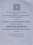 KRIMPEN, Huib van - Esthetic or Functional Book Design?