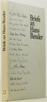 BENDER, HANS - Briefe an Hans Bender. Unter redaktioneller Mitarbeit von Ute Heimbüchel herausgegeben von Volker Neuhaus.