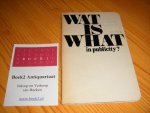 Ernst van Altena en Prikkelsredactie (tekst) - Wat is what in publicity? [Prikkels 308, september 1968]