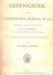 W.A.T. De Meester - Gedenkboek van den Europeeschen Oorlog in 1914