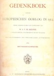 W.A.T. De Meester - Gedenkboek van den Europeeschen Oorlog in 1914