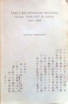 Verwaijen, Frans B. - Early reception of western legal thought in Japan 1941-1868 [proefschrift]