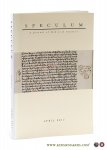 Medieval Academy of America: - Speculum. A Journal of Medieval Studies April 2017. Vol. 92. No. 2.