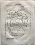Schlieben, Wilhelm Ernst August von - Frankreich Dep 13. Vogesen 14. Meurthe 16. Mosel  Originele lithografie