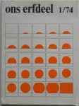 Deleu, Jozef e.a. - Ons Erfdeel Algemeen Nederlands tweemaandelijks Cultureel Tijdschrift 17e jaargang 1974 nummer 1