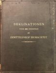 ZWIERS, H.J. - Untersuchungen über die Deklinationen und Eigenbewegungen von 163 Sternen, welche 1899-1906 am Zenitteleskop in Leiden beobachtet worden sind