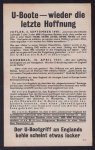 n.n - (Pamphlet) Simplicissimus – U-Boote – Wieder die letzte Hoffnung  ; G 23