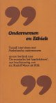 Goudswaard, Dr. J.M. (voorwoord) - Ondernemen en ethiek. Twaalf interviews met Nederlandse ondernemers en een herdruk van `De moraal in het handelsleven`, een beschouwing van mr. Rudolf Mees uit 1918