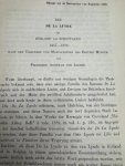 LINDEN, A. VAN, - Die De La Lynde in England und Schottland 1157-1800 nach den Urkunden und Manuskripten des British Museum van Freiherrn Adhemar von Linden.