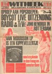 Ridder, Willem de (samenstelling) - Hitweek 1967 nr. 06, 27 oktober, 3e jaargang met o.a. VAN MORRISON (NIEUWE LP), JOHN MAYALL (RECENSIE LP CRUSADE), SIMON VINKENOOG (ADVERTENTIE LP WOORDEN), goede staat