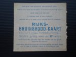 - Distributiebon Rijksbruinbrood-kaart - Distributiebon Rijksbruinbrood-kaart