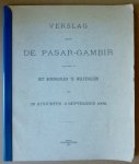 Pleyte,C.M., a.o. - Verslag nopens de Pasar-Gambir gehouden op het Koningplein te Weltevreden van 28 augustus - 2 september 1906.