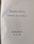 Seixas, Carlos: - 80 Sonatas para instrumentos de tecla. 1° - 4°. Fascículo. (Portugaliae Musicae. Separata do vol. X)