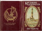 La Cascata della villetta Dinegro - Ricordo di Genova. 32 Vedute   met zilver en goud op druk orgineel