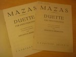 Mazas; Jacques Féréol (1782–1849) - Duos op. 85 Duos abécédaires Band 3, Duo Nr. 11 - Duo Nr. 15 (revidiert und mit fingersatz versehen von Friedrich Hermann) Mazas; Jacques Féréol (1782–1849) - Duos op. 85 Duos abécédaires Band 3, Duo Nr. 11 - Duo Nr. 15 (revidiert und mit fingersatz versehen von Friedrich Hermann)