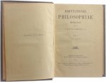 P. Sancto Schiffini - Disputationes Philosophiae Moralis - Tome 1 et 2 dans une bande