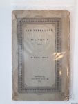 Costa, Isaac da - Aan Nederland, in de lente van 1844. Een woord des dichters, uitgesproken in de vijftiende openbare vergadering der Tweede Klasse van het Koninklijk Nederlandsche Instituut, op den 9 April