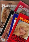 calendar - Playboy Playmate Calendar 1991+1992+1993+1995+1996+1997+1998