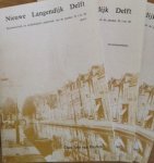 Haaften, Claes Joris van - 3 Delen in 1 koop: Nieuwe Langendijk Delft. Bouwhistorisch en archeologisch onderzoek van de panden 22 t/m 28. Deel 1) Beschrijving van de onderzoeksresultaten; Deel 2) Documenttiebladen; Deel 3) Bijlagen