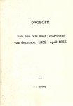 Idenburg, P.J. - Dagboek van een reis naar Oost-Indië van december 1852 - april 1856