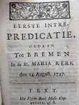 Lampe, Frederik, Adolph - Schets der dadelyke godtgeleertheit + Gedenk-teken der goddelyke wegen + Verhandeling van de geestelykebekentenis van 't URIM en TUMMIM