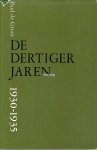 Groot, Paul de - De dertiger jaren, 2 delen: 1930-1935 en 1936-1939