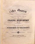 Schubert, Franz: - [D 804. Arr] Erstes Quartett (componirt für 2 Violinen, Viola u. Violoncell). Op. 29. Eingerichtet für das Pianoforte zu vier Händen