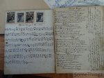 Charles Lequeux. - Verzameling handgeschreven muziekboekjes, partituren en liedjesteksten.
