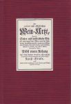 Nachdruck für St. Jakobskellerei Schuler + Cie AG, Schwyz + LUZERNE.L.W.   23 nov, 1752 - D E R  W E I N- A R Z T   Der curieus und offenherzige