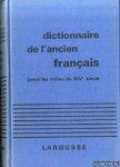 Greimas, A.J. - Dictionnaire de l'ancien Français. Jusqu' au milieu du XIVe siècle