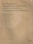 Patijn, C.L. - De geschiedenis der Japansche penetratie in Mantsjoerije als volkenrechtelijk probleem Patijn, C.L. - De geschiedenis der Japansche penetratie in Mantsjoerije als volkenrechtelijk probleem