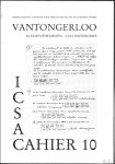 collectief - Vantongerloo, internationaal centrum voor structuuranalyse en constructivisme, cahier 10