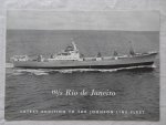 N.n.. - M/S Rio de Janeiro. Latest addition to the Johnson Line Fleet. N.n.. - M/S Rio de Janeiro. Latest addition to the Johnson Line Fleet.