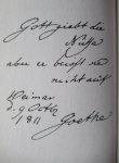 Goethe, Johann Wolfgang von - Trost bei Goethe Goethe, Johann Wolfgang von - Trost bei Goethe