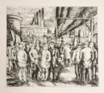 AWISTA KRUG (DDR). - 'Vor der demonstration'.