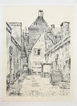 Paul van Alff (1895-1962) - [Modern print, lithography] Paviljoensgracht (Den Haag), published ca. 1950