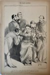 Braakensiek, Johan (1858-1940) - [Original lithograph/lithografie by Johan Braakensiek] Een harde waarheid, 8 Februari 1891, 1 pp.