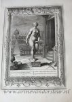 Bernard Picart (1673-1733) - [Antique print, etching and engraving, 1733] Pigmalion, amoreux d'une statue .... (Pygmalion is in love with a statue...), published 1733.