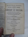 Riffault, Vergnaud, Toussaint et Malepeyre, F. - Nouveau manuel complet du Fabricant de Couleurs à l'huile et à l'eau des laques, des couleurs fines, des couleurs hygiéniques, etc. Tome premier et deuxième.