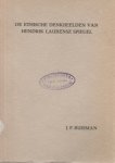 JF Buisman - De ethische denkbeelden van Hendrik Laurensz Spiegel
